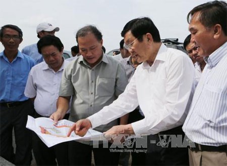 Truong Tan Sang en tournée à Khanh Hoa - ảnh 1